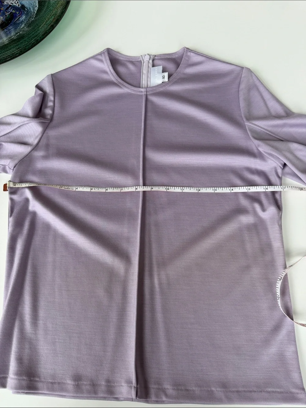 Ralph Rucci Lilac Wool Knit Long-Sleeve Top M